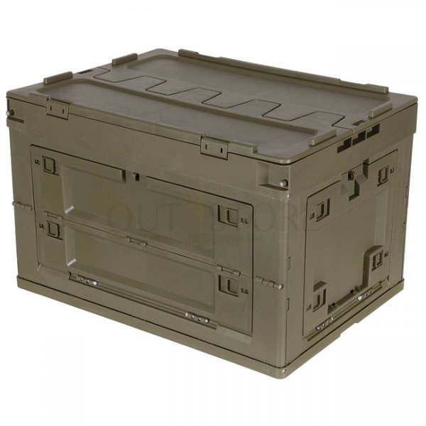 MFH Plastic Folding Storage Case 60 l - Olive
