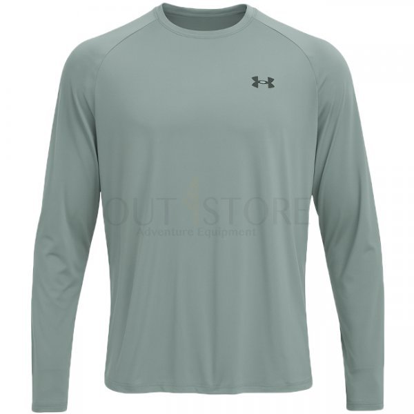 Under Armour Mens Tech 2.0 Long Sleeve - Silica Green / Black - S