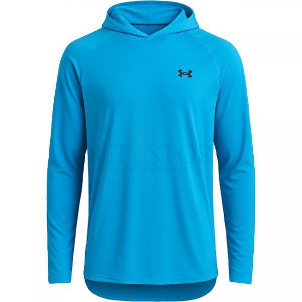 Under Armour Mens Tech 2.0 Hoodie - Ether Blue / Black - 3XL