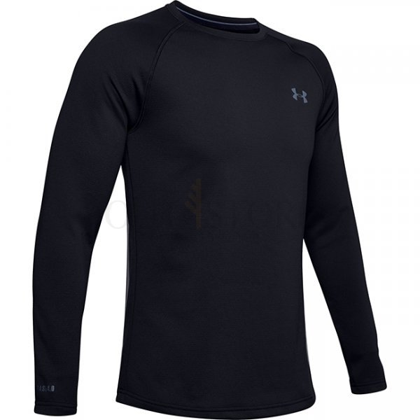 Under Armour Mens ColdGear Base 4.0 Crew - Black / Pitch Grey - S