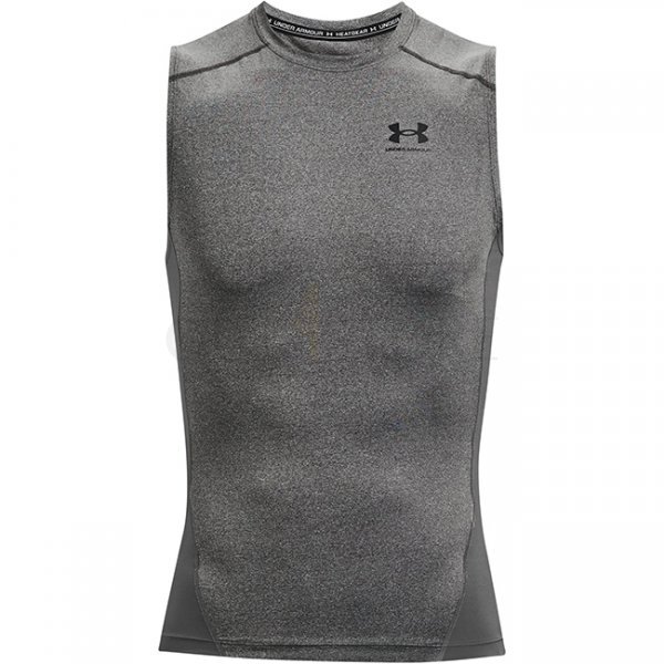 Under Armour Mens HeatGear Compression Sleeveless - Carbon Heather - M