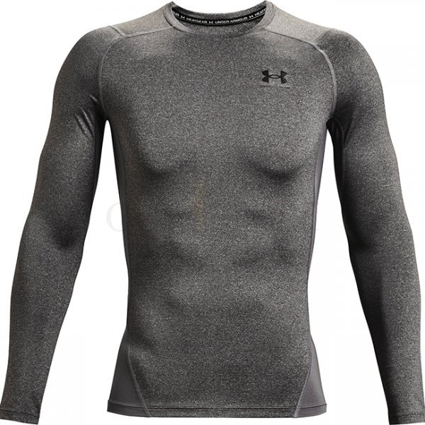 Under Armour Mens HeatGear Compression Long Sleeve - Carbon Heather - S
