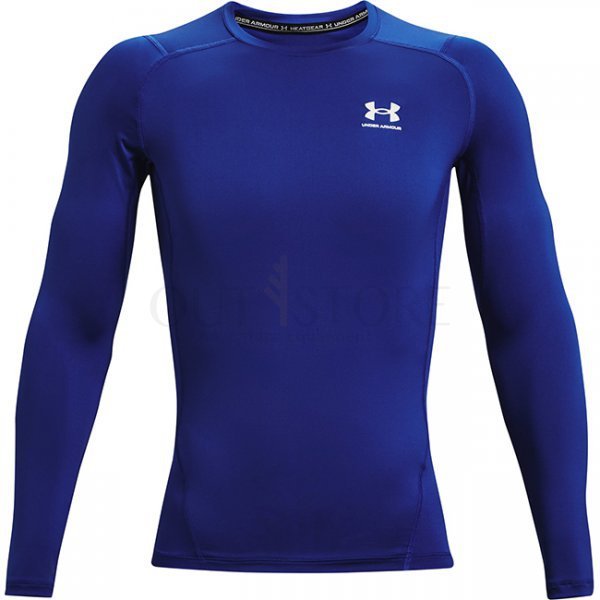 Under Armour Mens HeatGear Compression Long Sleeve - Royal - 2XL