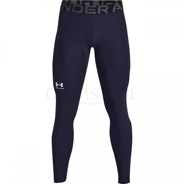 Under Armour Mens HeatGear Compression Leggings - Navy Blue - M