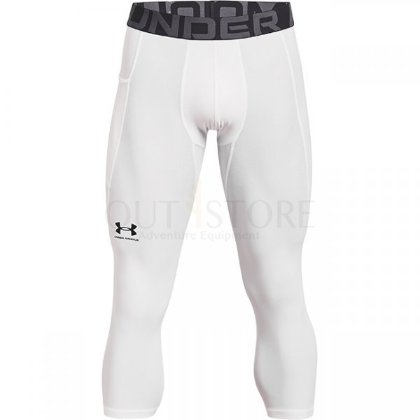 Under Armour Mens HeatGear Compression 3/4 Leggings - White - L