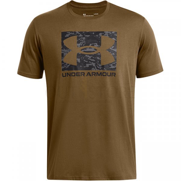 Under Armour Mens ABC Camo Boxed Logo Short Sleeve - Coyote - 2XL