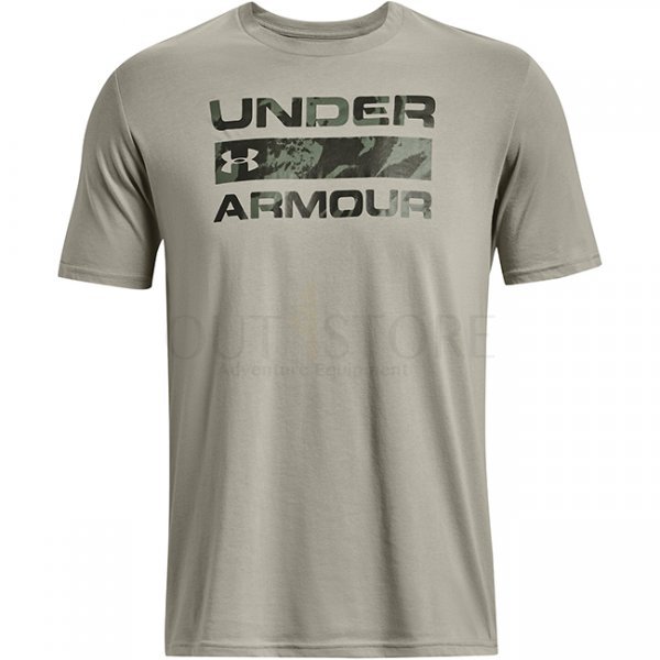 Under Armour Mens Stacked Logo Fill T-Shirt - Grove Green - 2XL