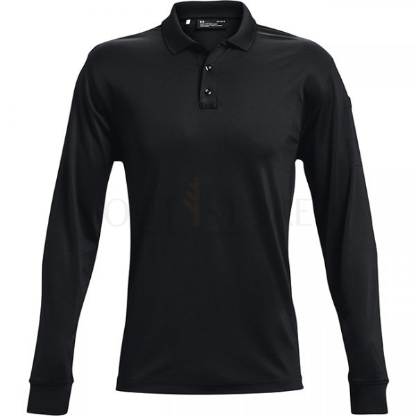 Under Armour Mens Tactical Performance Polo 2.0 Long Sleeve - Black - 2XL