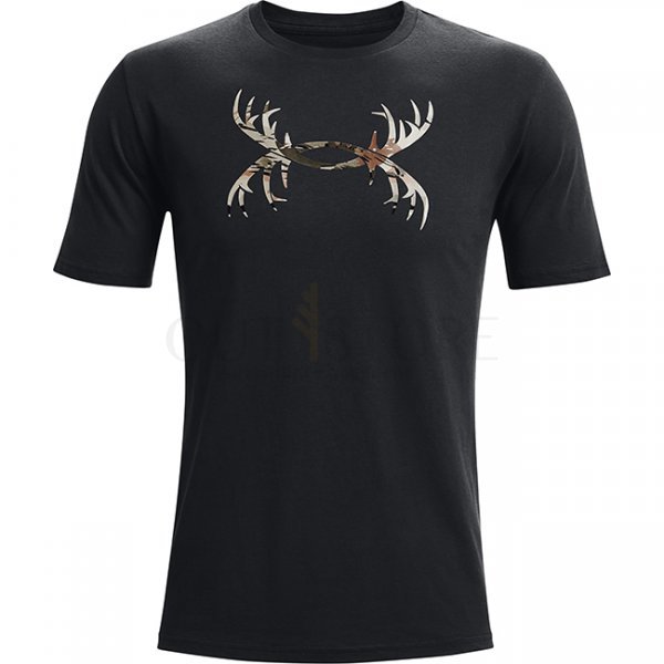Under Armour Mens Antler Logo T-Shirt - Black - 2XL