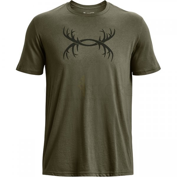 Under Armour Mens Antler Logo T-Shirt - Marine OD Green - 2XL