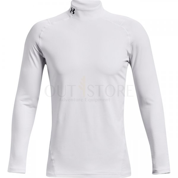 Under Armour Mens ColdGear Fitted Mock - White - L