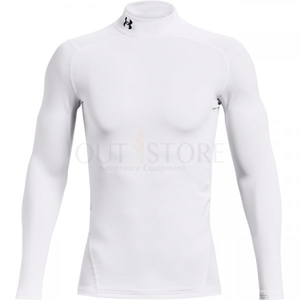 Under Armour Mens ColdGear Compression Mock - White - S