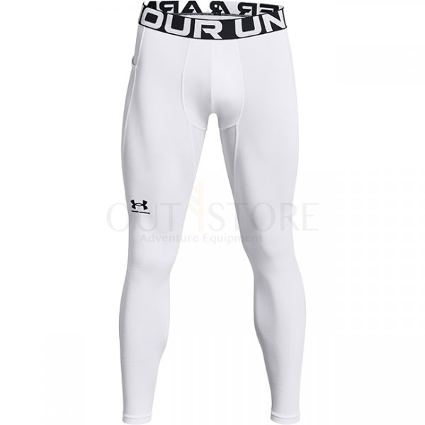 Under Armour Mens ColdGear Leggings - White - XL