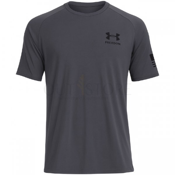 Under Armour Mens Tech Freedom Short Sleeve T-Shirt - Grey - 2XL