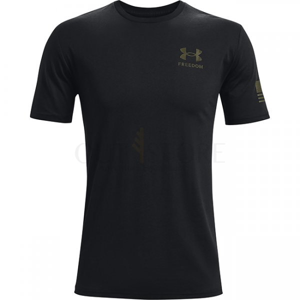 Under Armour Freedom Flag T-Shirt - Black / Green - 2XL