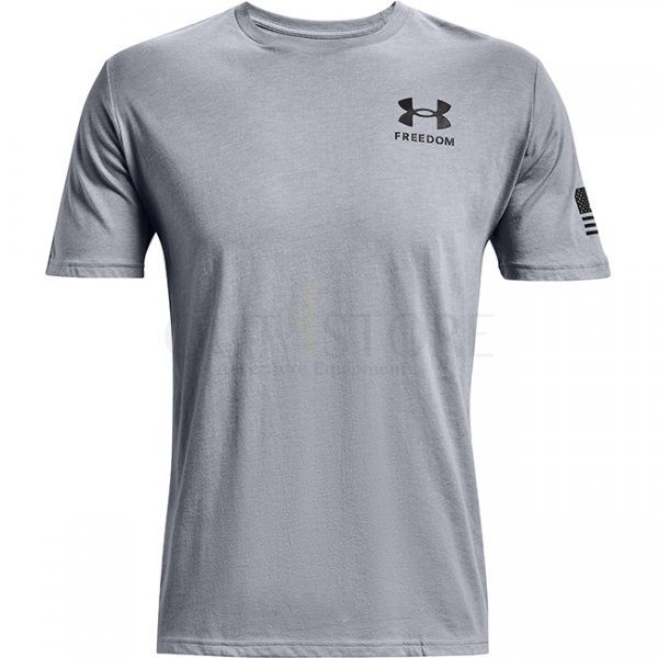 Under Armour Freedom Flag T-Shirt - Steel Medium Heather - 2XL