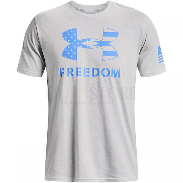 Under Armour Freedom Logo T-Shirt - Halo Grey Light Heather - 2XL