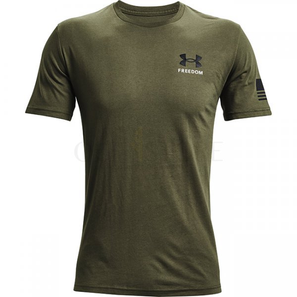 Under Armour Freedom Banner T-Shirt - Marine OD Green / Black - 2XL