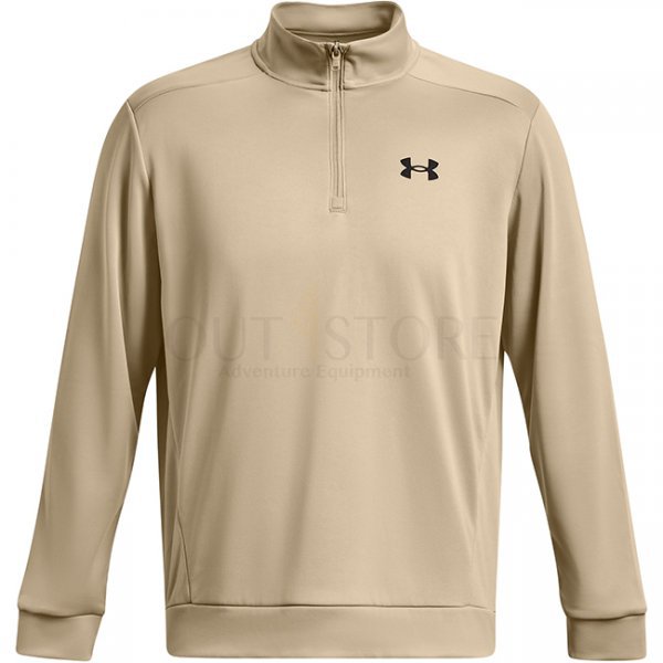 Under Armour Mens Armour Fleece 1/2 Zip - Khaki - L