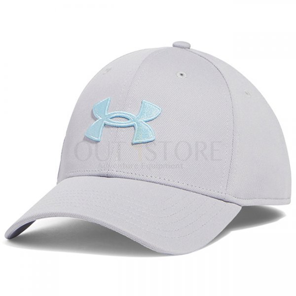 Under Armour Mens Blitzing Low Stretch Fit Cap - Light Grey - L/XL