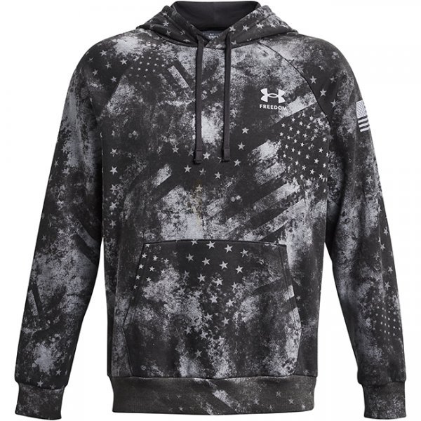 Under Armour Freedom Rival Fleece Amp Hoodie - Jet Grey - XL