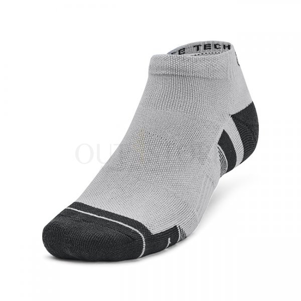 Under Armour Performance Tech 3-Pack Low Cut Socks - Mod Grey / White / Jet Grey - XL
