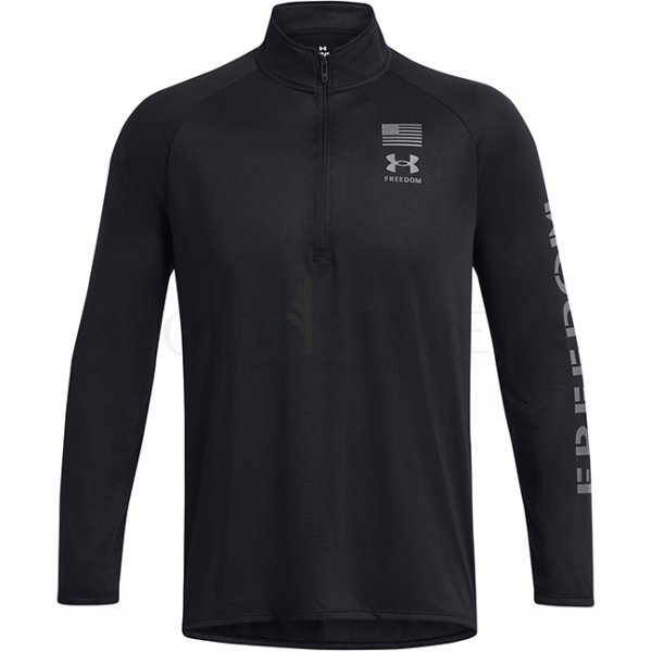 Under Armour Freedom Tech 1/2 Zip - Black / Pitch Grey - S