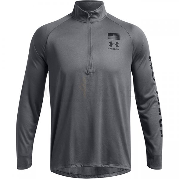 Under Armour Freedom Tech 1/2 Zip - Pitch Grey / Black - 3XL
