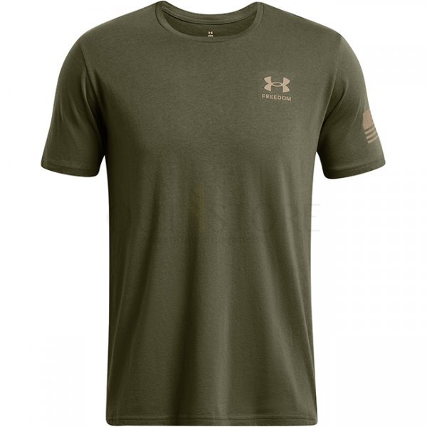 Under Armour Mens Freedom Flag Gradient T-Shirt - Marine OD Green - 2XL