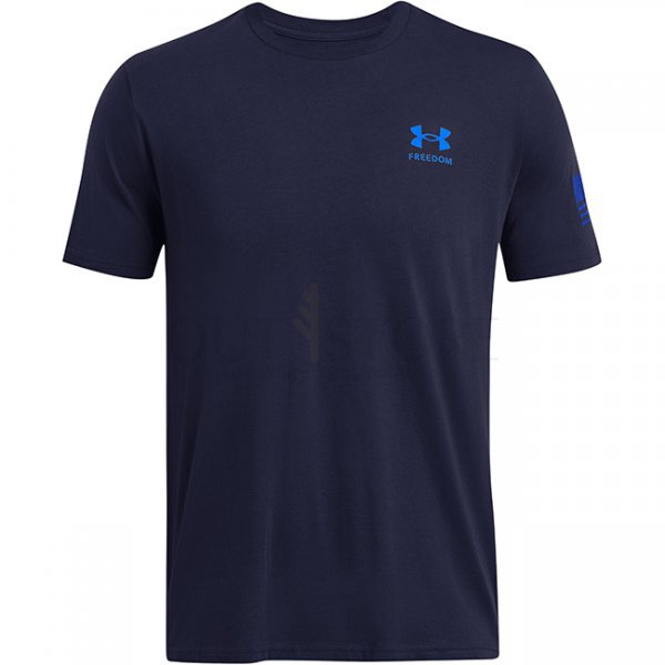 Under Armour Mens Freedom Flag Gradient T-Shirt - Midnight Navy - 2XL