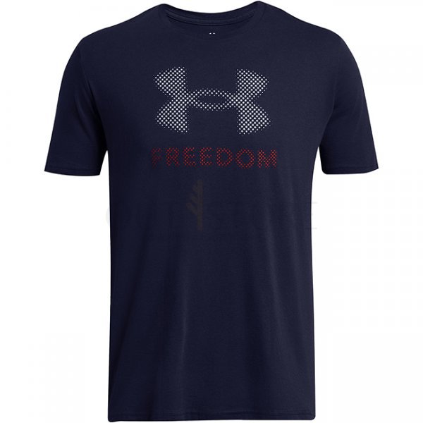 Under Armour Mens Freedom Amp T-Shirt - Midnight Navy - 2XL