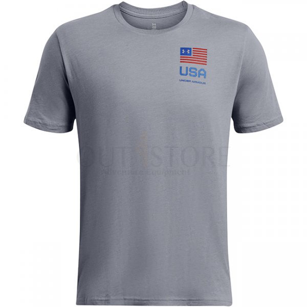 Under Armour Mens Freedom Amp Chest T-Shirt - Royal - 2XL