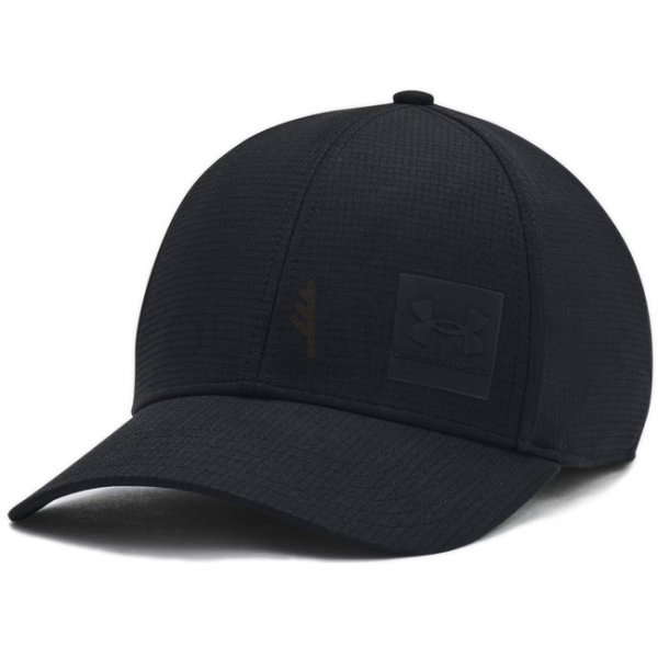 Under Armour Mens ArmourVent Stretch Fit Cap - Black - L/XL