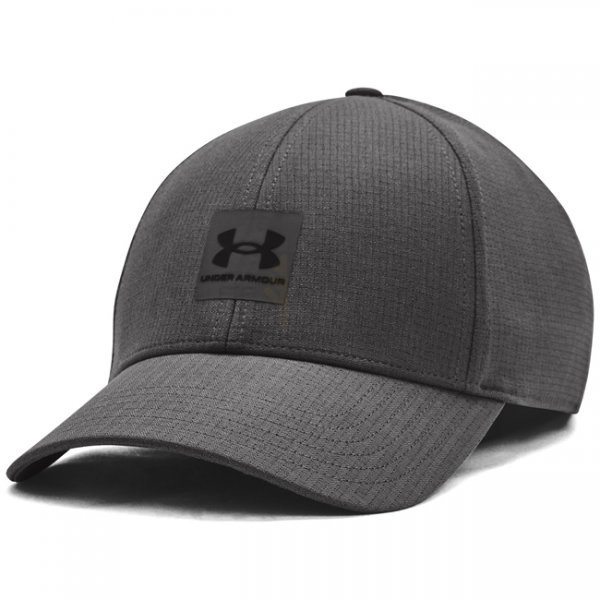 Under Armour Mens ArmourVent Stretch Fit Cap - Grey / Black - L/XL
