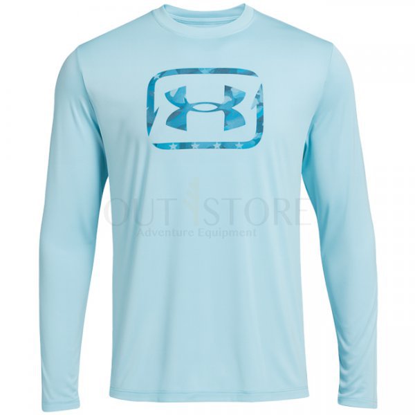 Under Armour Mens Fish Pro Freedom Long Sleeve - Stream / Ether Blue - XL