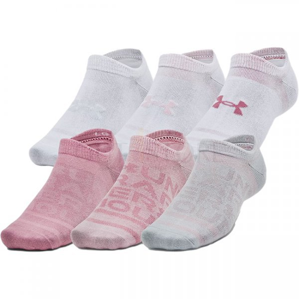 Under Armour Essential 6-Pack Low Cut Socks - Pink Elixir / Pink - L