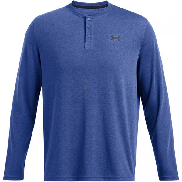 Under Armour Mens Expanse Henley - Tech Blue / Black - L