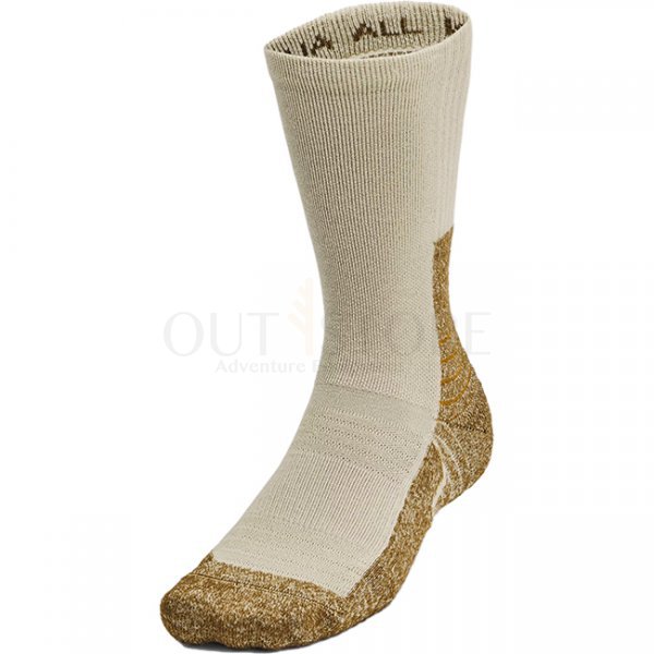 Under Armour All Weather Wool Boot Socks - Khaki Base / Coyote / Coyote - XL