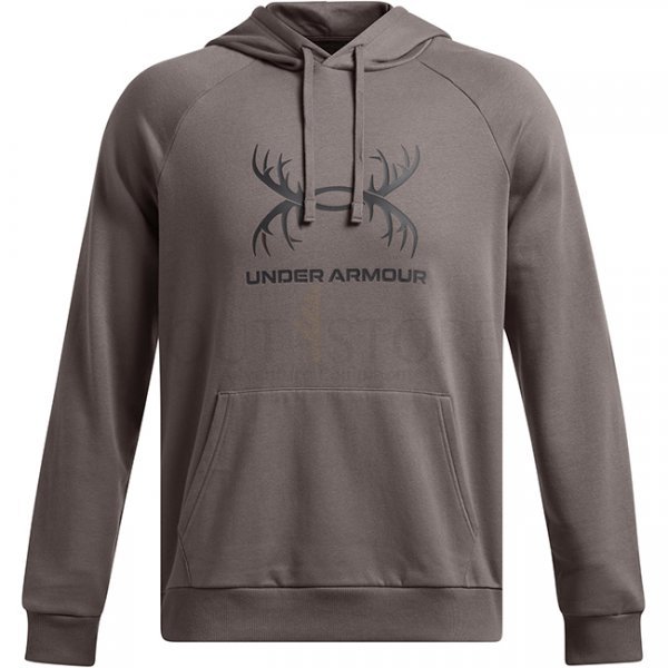 Under Armour Mens Rival Fleece Antler Hoodie - Fresh Clay - XL