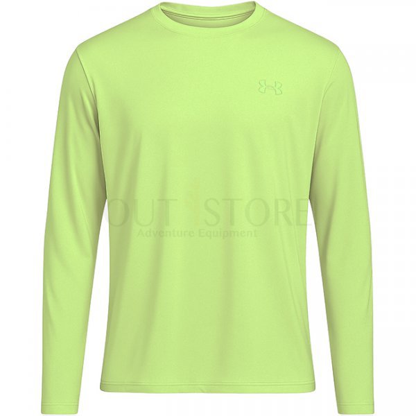 Under Armour Mens Fish Elite Long Sleeve - Sonic Yellow / White - S