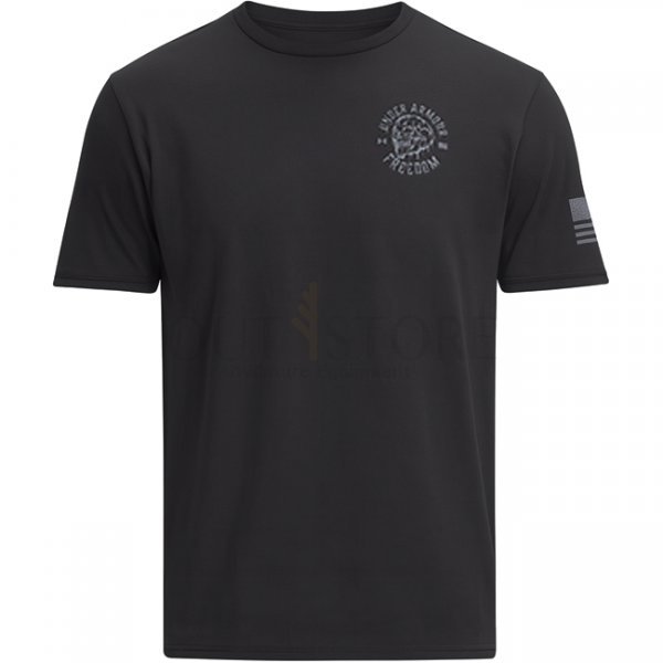 Under Armour Freedom Skull T-Shirt - Black / Steel - 2XL
