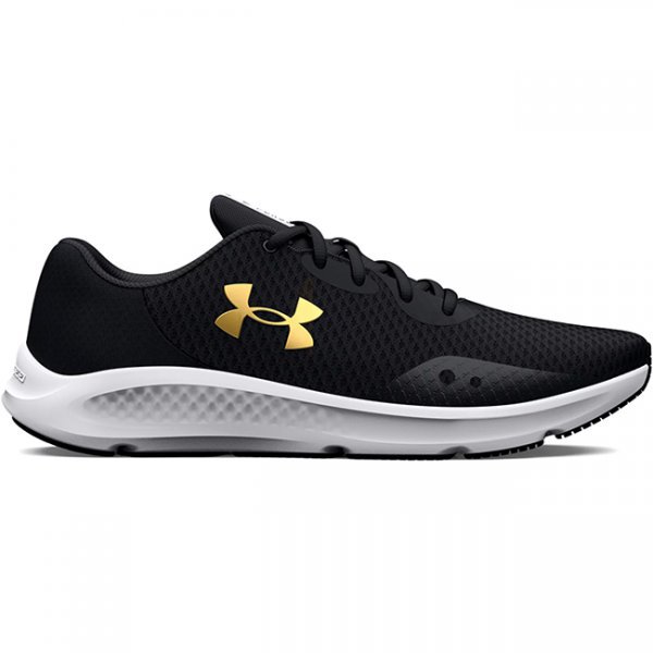 Under Armour Charged Pursuit 3 Running Shoes - Black / Gold - 13