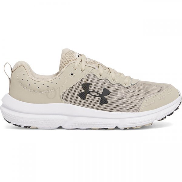 Under Armour Mens Charged Assert 10 Running Shoes - Khaki Base / Khaki Base / Black - 7