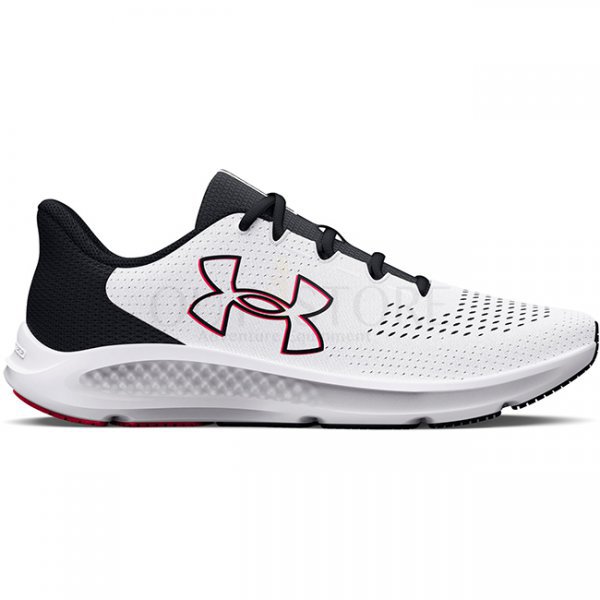 Under Armour Mens Charged Pursuit 3 Big Logo Running Shoes - White - 10