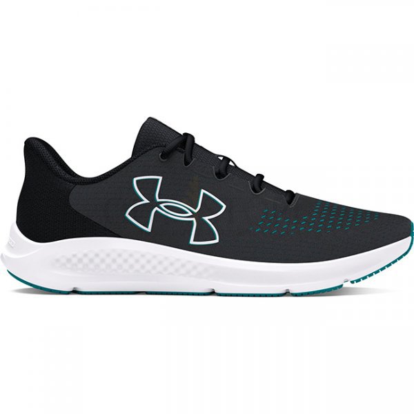 Under Armour Mens Charged Pursuit 3 Big Logo Running Shoes - Anthracite / Black / White - 8.5