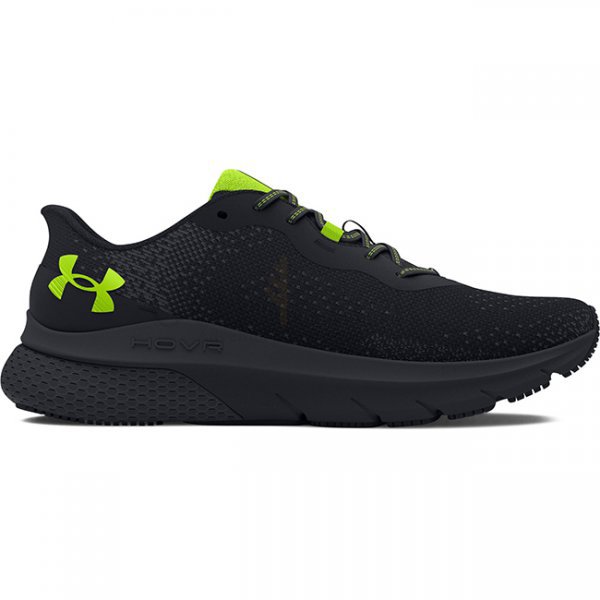 Under Armour Mens HOVR Turbulence 2 Running Shoes - Black / High Vis Yellow - 9