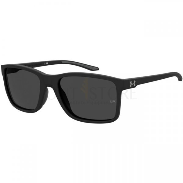 Under Armour Hustle XL Sunglasses - Matte Black - Grey