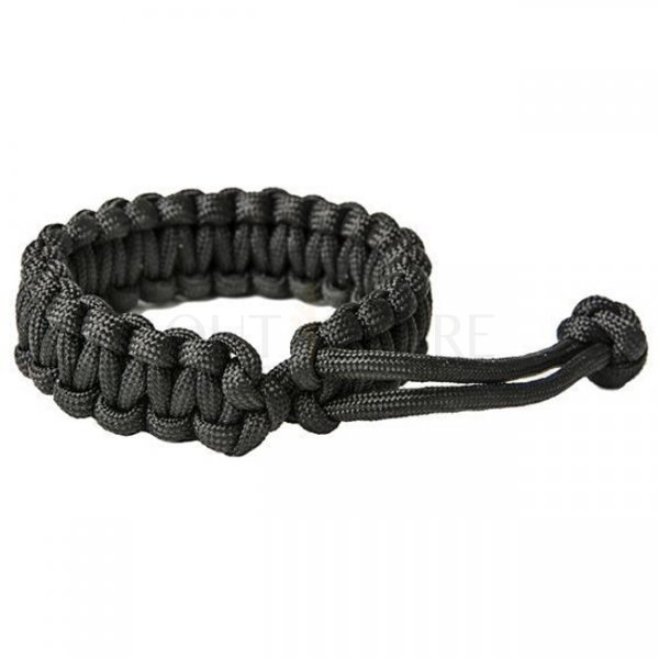 Pitchfork Paracord Bracelet Knotted - Black M