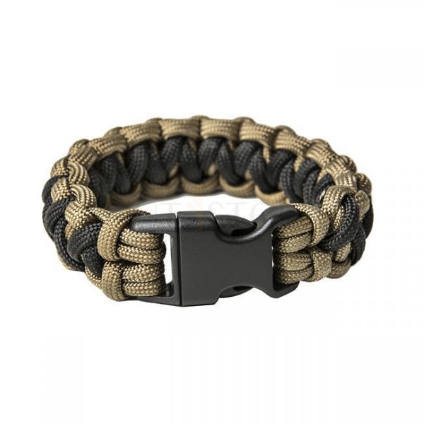 Pitchfork Paracord Bracelet Buckle - Coyote / Black S