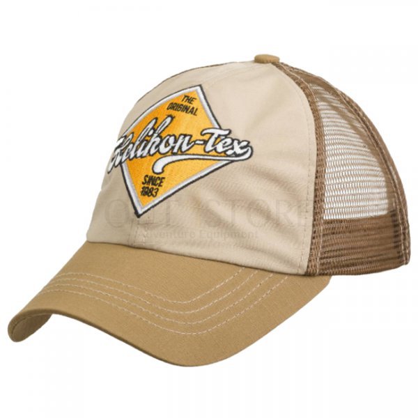 Helikon Trucker Logo Cap Cotton Ripstop - Khaki / Brown B